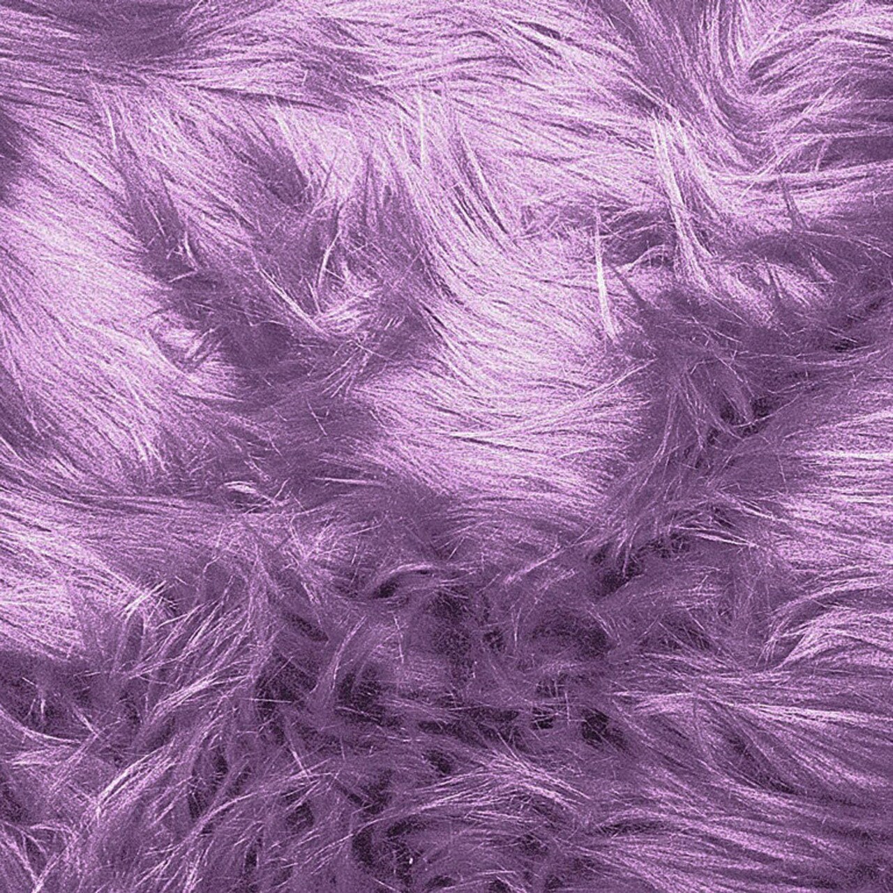 1 Yard Lavender Faux Fur Fabric 60 Inch Wide Plush Shaggy Textile for Creative Decor Projects